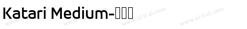 Katari Medium字体转换